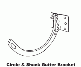 Circle & Shank Gutter Bracket 