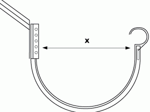 Half Round gutter profile