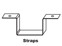 box downspout strap