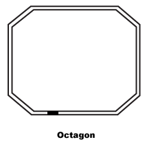 Octagon downspout profile